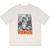 HERON PRESTON FW22 NF Heron BW Marškinėliai 'Baltas Juodas' Vyriški HMAA032C99JER0030110 XS