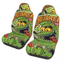 The Rat Fink Car Seat Cover Custom Printing Universal Front Protector Accessories Cushion Set