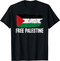 Nemokama Palestina Palaikykite Palestinos Vėliavą ir Gazos Jeruzalės Unisex Marškinėlius L