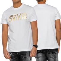 Versace Jeans Couture vyriški balti marškinėliai 74GAHT01-74UP600 XXL