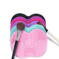 Foundation Makeup Brush Scrubber Board Silicone Makeup Brush Cleaner Pad Make Up Silicone Wash Pad rožinė raudona spalva