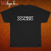 New!  Crest Audio Systems Logo Black  Grey  Navy  White Size S-5XL Unisex T-Shirt XL black