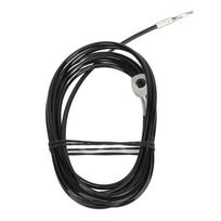 Fitneso skriemulio trosas 5 mm storio tvirtas skriemulių sistemos keičiamasis fitneso trosas skriemulių treniruoklio priedams 2 metrai black
