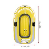 1 / 2 Person Inflatable Kayak Canoe Load 55kg 90kg Rowing Air Boat Double Valve Drifting Diving Inflatable Boat Fishing Boat yellow