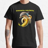 Bananita Dolfinita Vananita Dolfinita Italian Brainrot Funny Meme Tshirt for men large size Adult Tops S6xl mens clothing S brown