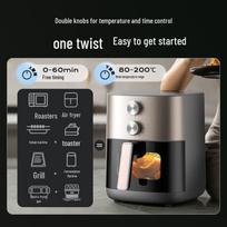 Midea 6.5L Visible Air Fryer Oven with Dual Heat Source CN plug (adapter included) gray
