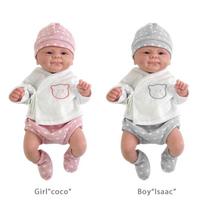 14inch Full Body Silicone Bebe Reborn Boy“Isaac” Doll Girl Coco  Soft Dolls Lifelike Baby DIY Blank Toys Girl coco white