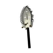 African Percussion Instrument Metal Handheld Accessory Lightweight Shaker with Bells for gray