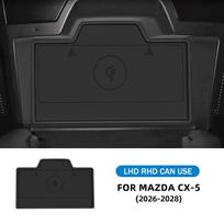 Premium Silicone Wireless Charging Pad for Mazda CX-5 2026-2028 Center Console Interior Moulding - Black One Size juoda