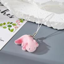 Linksmi animaciniai pliušiniai gyvūnėlių raktų pakabukai, telefono dirželis, derva, mielas šešiakampis ežiukas, begemotai, krepšio, ausinių dėklo pakabukas, mergaičių dovana as the picture gray