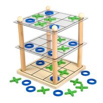 Mussels 3D Tic-Tac-Toe Board Game beige