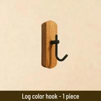 Black Walnut Solid Wood Wall-Mounted Clothes Hanger Hook