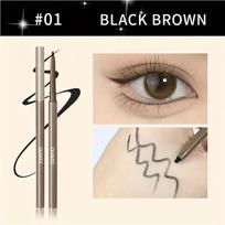 Thin Gel Eyeliner Pencil Eyelid Aegyo Sal Waterproof and Sweatproof, Durable, Non Smudging, Beginner Friendly Black Brown Makeup Eyebrow Pencil 01 gray