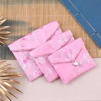 Small Brocade Jewelry Bag - Antique Style for Storage & Ornament 7x8 cm