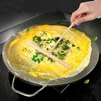 2 vnt. T formos medinis grėblys, apvalus tešlos blynų kremas. Virtuvės įrankiai one size yellow