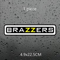 „Brazzers“ spalvingas juokingas sieninis automobilio priekinio stiklo buferio vinilo lipdukas S gray