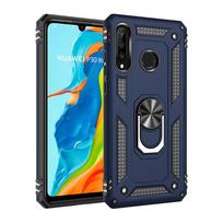 for Huawei P30 Lite Case Cover Armor Rugged Military Shockproof Car Holder Ring Case for Huawei P30 Lite P 30 Pro for P Smart 2019 balta