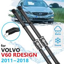 Car Front Wiper Blade For VOLVO V60 Rdesign 2011 2012 2013 2014 2015 2016 2017 2018 Cleaning Windscreen Windshield Left Hand Drive black