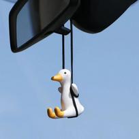 Automobilio aksesuaras Automobilio kvapas Gipsas Mielas Anime Sūpuoklės Antis Pakabukas Automobilio Galinio vaizdo veidrodėlio papuošalai Gimtadienio dovana Automobilio dekoracija