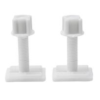 Toilet Hinge Screws 2*Sliding Plates 2*Washers Accessories A gray