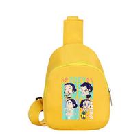 Anime K-Pop Demon Hunters Printed Kawaii Chest Pack for Boy Girl Shoulder Bag Student Portable Crossbody Pouch Christmas Kid Gift yellow