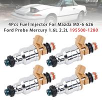 4Pcs Fuel Injector For Mazda MX-6 626 Ford Probe Mercury 1.6L 2.2L 195500-1280