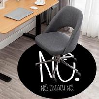 1pc NO EINFACH NO Round Chair mat Area Rug - Non-Slip, Floor Mat for Office, Bedroom, and Indoor Decor c1118058 80cm by 80cm