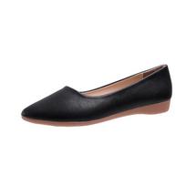 Women's Spring Summer Loafers, Pointed Toe Low-Cut Flat Shoes, Korean Style Casual Slip-On Flats 35