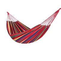 Single Thickened Canvas Hammock Outdoor Camping Swing Bed Anti Flip Stripe Glider for Relaxation A