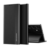 For Samsung Galaxy S22 Ultra 5G Side Electroplated Magnetic Ultra-Thin Horizontal Flip Leather Case with Holder For Samsung Galaxy S22 Ultra 5G