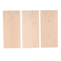 3pcs Wood Color Guitar Head Plate Maple Wood Guitar Accessories Guitar Head Veneer  Guitar Building