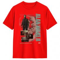 Unisex Alan Wake 3 T Shirts Pure Cotton Tops Summer Y2K Casual Short Sleeve T Shirt O Neck Harajuku Casual Tee Shirt S brown