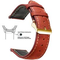 Wax Vintage Quick Release 14mm 16mm 18mm 20mm 22mm 24mm Genuine Leather Watch Bands for Men Women Top Grain Leather Watch Strap 14mm