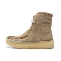Clarks Originals Round Toe Lace-Up Ankle Boots Women ankle boots Light-Brown 261634124 36