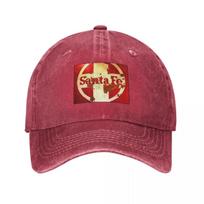 Old Train Sign Santa Fe New Mexico Baseball Cap Sunscreen Hip Hop Snap Back Hat Military Tactical Cap For Unisex Womens brown
