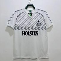 1992-1994 Premier League Tottenham namų ir išvykos retro marškinėliai, klasikiniai senosios sezono trumpomis rankovėmis futbolo marškinėliai S gray