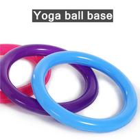 Sporto salės jogos kamuolio pagrindas neslystantis sprogimui atsparus PVC pilateso apvalus mankštos sutirštintas stabilus balansas fiksuotas žiedas Random color 1PC