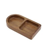 Medinis eksponavimo padėklas Mažas paaukštinimas Stovelis Rustic Paaukštintas padėklas Medinis paaukštinimas papuošalams, kvepalams, žvakėms, augalams Sodybos stalo dekoras brown