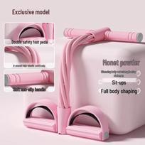 Foot Pedal Resistance Band Sit-up Aid pink
