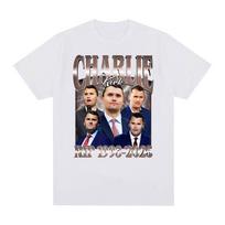 Comical Charlie Kirk RIP 1993-2025 Political Commemorative Retro Graphic Men and Women Summer Print Pure T-shirt S