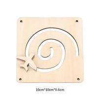 Montessori Activity Board Components Children Busy Board Accessories Wood DIY Toy Early Education Baby Development Toys Parts beige