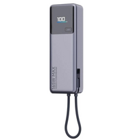 Xiaomi 165W Išorinė baterija (Power Bank) 10000mAh, integruotas kabelis, Pilka | BHR9361GL