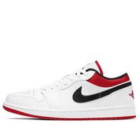 Air Jordan 1 Low White University Red Men's Low- top 553558-118 EU 46
