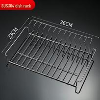 304 Stainless Steel Countertop Dish Drying Rack gray