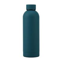 Naujas matinis nerūdijančio plieno termoso buteliukas vandeniui - Nešiojamas, paprasto stiliaus, skirtas sportui ir lauko veiklai 350ml ežero žalia spalva