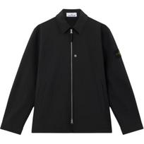 Stone Island Solid Color Soft Shell Long Sleeve Jacket Men jackets Black K2S15Q100003S0B22-V0029 S
