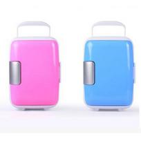 4L Mini Refrigerators Makeup Fridge Dual-Use for Car Outdoor Fishing Accesories Blue--car#0