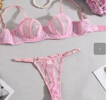 Sexy Lingerie European and American Sexy Bra Perspective Lace Mesh Splicing Sex Underwear 2-piece Set S gray