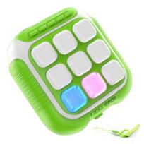 Electronic TIC-TAC-TOE Game 6-in-1 Educational Interactive Board Game Memory Training with Sound and Light žalia