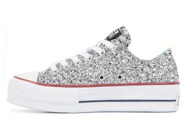 Chuck Taylor All Star Chiara Ferragni x Chuck Taylor All Star Wmns Converse Lift Ox 'Silver Red' Women's 563833C 37 white